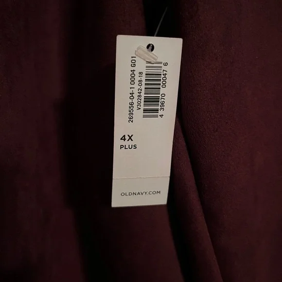 Old Navy Women's Plum Faux Suede Moto Jacket - Picture 8 of 9